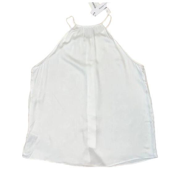 NWT Francesca's Always and Forever White Button Front Tank Top - Picture 6 of 10